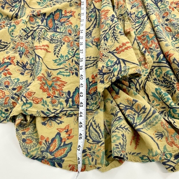 Neutral Global Earth Toned‎ Floral Boho Cotton Tie Front vest from Kathmandu S/M - Picture 4 of 6